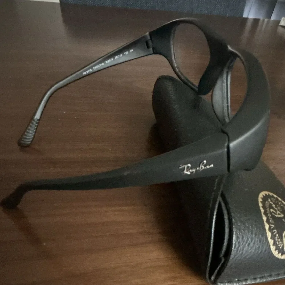 Ray-Ban Daddy-O RB2016 W2578 Black Full Rim Plastic Rectangle Frames 59-17-125